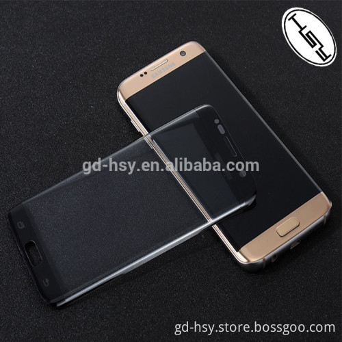 HUYSHE hot selling 3D full cover tempered glass screen protector for Samsung Galaxy S7 edge